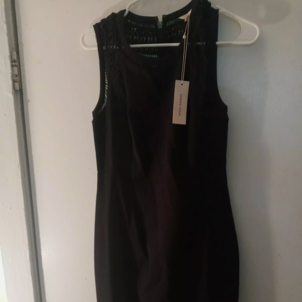 Women's Dress Sleeveless Navy Blue Rebecca Taylor Size 2 NWT!  MSRP $425.00.
